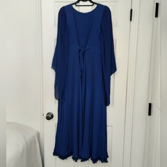 Holy Clothing Selene Maxi Moon Blue Women's Dress Size XL/1X Priestess Cosplay - Picture 11 of 15